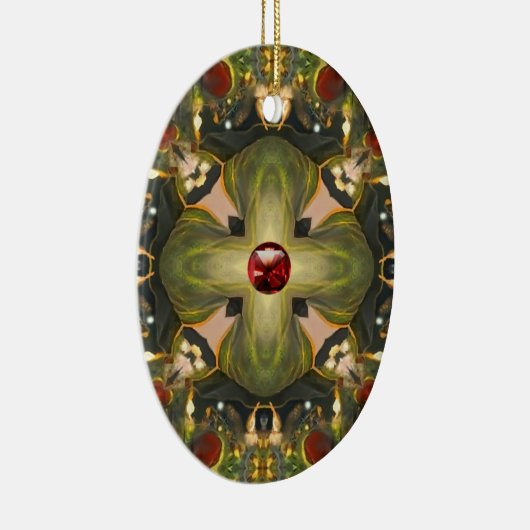 Medieval Cross Keramisch Ornament (Rechts)