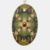 Medieval Cross Keramisch Ornament (Links)