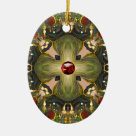 Medieval Cross Keramisch Ornament