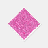 Medieval Damask Diamonds, magenta en wit Servetten (Hoek)