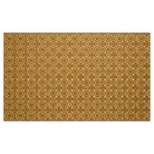 Medieval Damask Fleur-de-lis, koper en crème Stof (Fat Quarter)