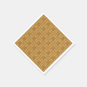 Medieval Damask Fleur-de-lis, koper en room Servetten (Hoek)