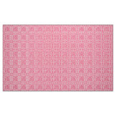 Medieval Damask Fleur-de-lis, koraalroze & wit Stof (Fat Quarter)