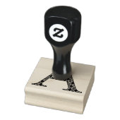 Medieval Damask Monogram Letter A Rubberstempel (Stempel)
