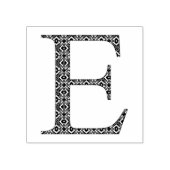 Medieval Damask Monogram letter E Rubberstempel (Afrduk)