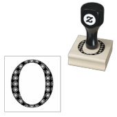 Medieval Damask Monogram Letter O Rubberstempel (Gestempeld)