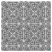 Medieval Damask patroon, zilvergrijs Stof (Close Up)