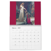 Medieval Dames Knight Aangepast Gedrukt Kalender (Feb 2027)