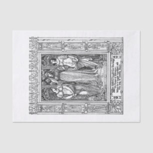 Medieval damesontbinding tissuepapier