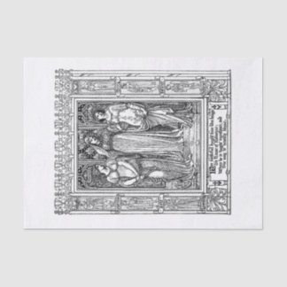 Medieval damesontbinding tissuepapier