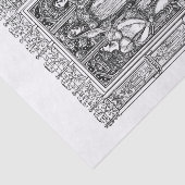 Medieval damesontbinding tissuepapier (Detail)