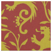 Medieval Dande-Lions op Red Stof (Close Up)