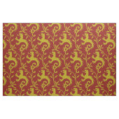 Medieval Dande-Lions op Red Stof (Fat Quarter)