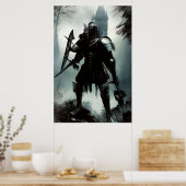 Medieval Dark Knight Poster (Keuken)