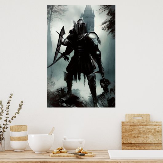 Medieval Dark Knight Poster (Keuken)