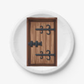 Medieval deurdeur papieren bordje (Voorkant)