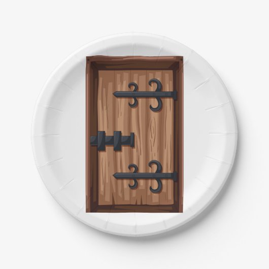 Medieval deurdeur papieren bordje (Voorkant)