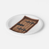 Medieval deurdeur papieren bordje (Gekanteld)