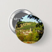 Medieval dorp Plazac Badge Ronde Button 5,7 Cm (Voorkant /achterkant)