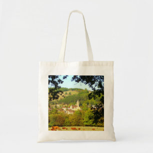 Medieval dorp Plazac Canvas tas