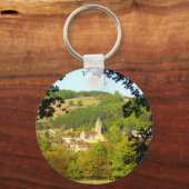 Medieval dorp Plazac Key Ring Sleutelhanger (Voorkant)