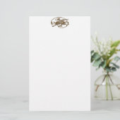 Medieval Dragon Antiek Art Designer Gift Briefpapier (Staand voorkant)