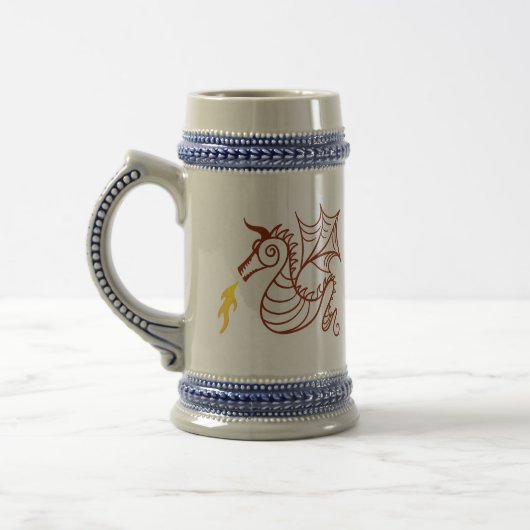 Medieval Dragon Beer Stein Bierpul (Links)