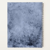 Medieval Dragon Distressed Blue Background Planner (Achterkant)