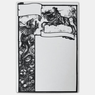 Medieval Dragon en Knight Post-it® Notes