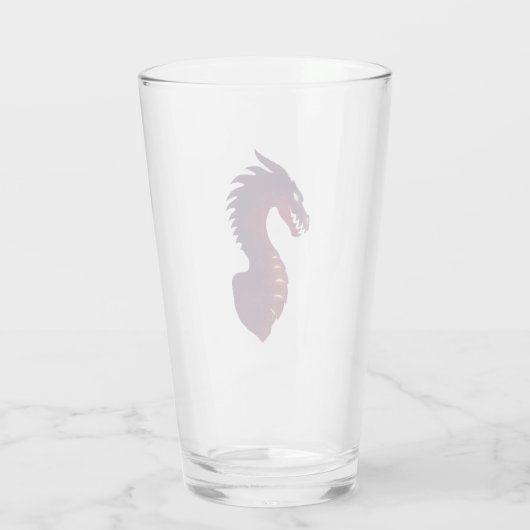 Medieval Dragon Glas (Achterkant)
