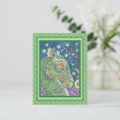 MEDIEVAL DRAGON HEAD-PORTRAIT, ZONDER MEESTE VANWE BRIEFKAART (Staand voorkant)