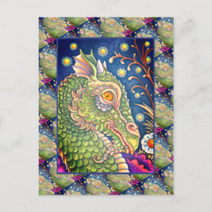 MEDIEVAL DRAGON HEAD-PORTRAIT, ZONDER MEESTE VANWE BRIEFKAART