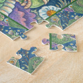 MEDIEVAL DRAGON HEAD-PORTRAIT, ZONDER MEESTE VANWE LEGPUZZEL (Zijkant)