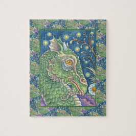 MEDIEVAL DRAGON HEAD-PORTRAIT, ZONDER MEESTE VANWE LEGPUZZEL