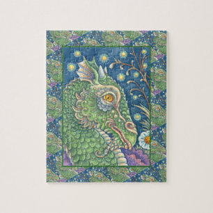 MEDIEVAL DRAGON HEAD-PORTRAIT, ZONDER MEESTE VANWE LEGPUZZEL