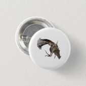 Medieval Dragon Head Ronde Button 3,2 Cm (Voorkant /achterkant)