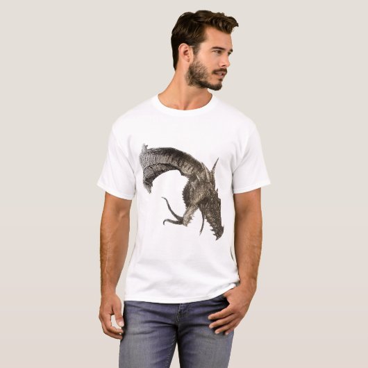 Medieval Dragon Head T-Shirt (Voorkant volledig)