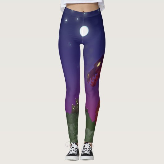Medieval Dragon Leggings (Voorkant)