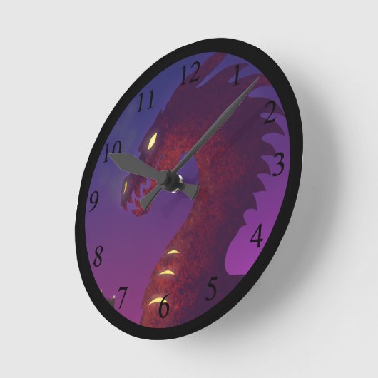 Medieval Dragon Ronde Klok (Hoek)