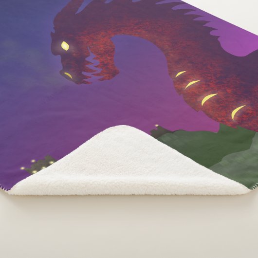 Medieval Dragon Sherpa Deken (3/4)