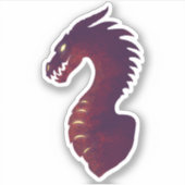 Medieval Dragon Sticker (Voorkant)