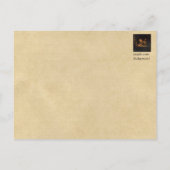 Medieval Dragon van de Ripley Scroll Sepia Briefkaart (Achterkant)