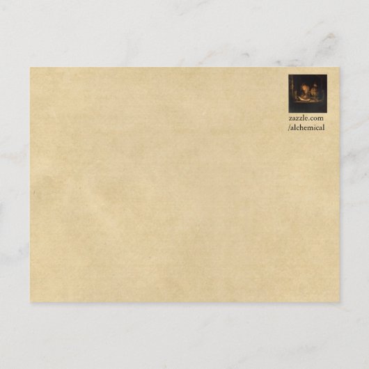 Medieval Dragon van de Ripley Scroll Sepia Briefkaart (Achterkant)