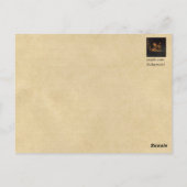 Medieval Dragon van de Ripley Scroll Sepia Briefkaart (Achterkant)