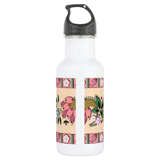 Medieval duits ornament waterfles  (Achterkant)