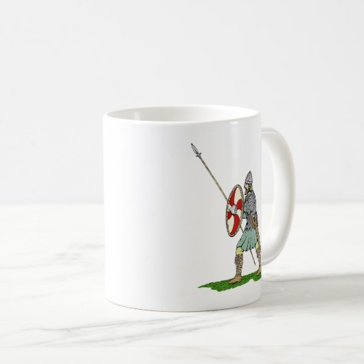 Medieval Engels/Saxon Warrior Koffiemok (Voorkant rechts)