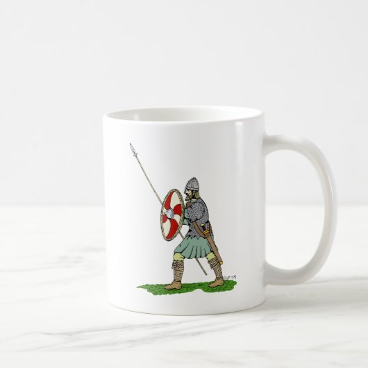 Medieval Engels/Saxon Warrior Koffiemok (Rechts)