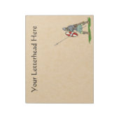 Medieval Engels/Saxon Warrior Notitieblok (Linkerzijde)