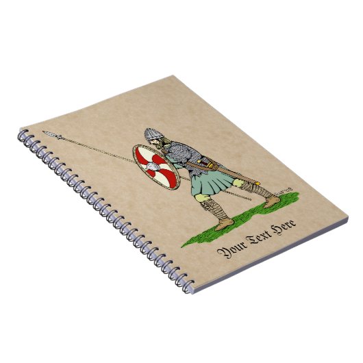 Medieval Engels/Saxon Warrior Notitieboek (Rechterzijde)