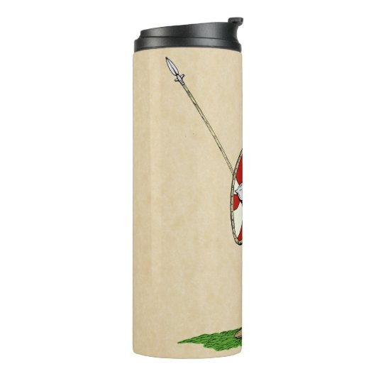 Medieval Engels/Saxon Warrior Thermosbeker (Gedraaid links)